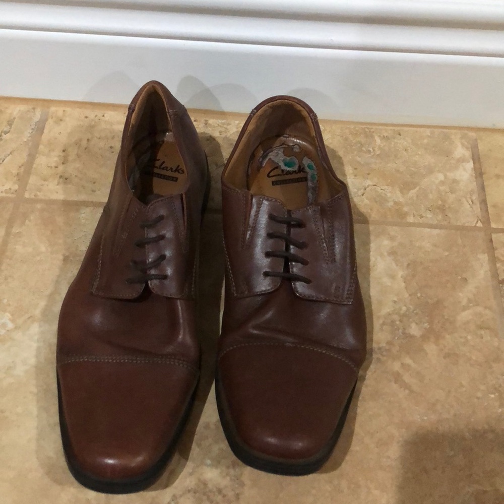 Clark’s brown dress shoes